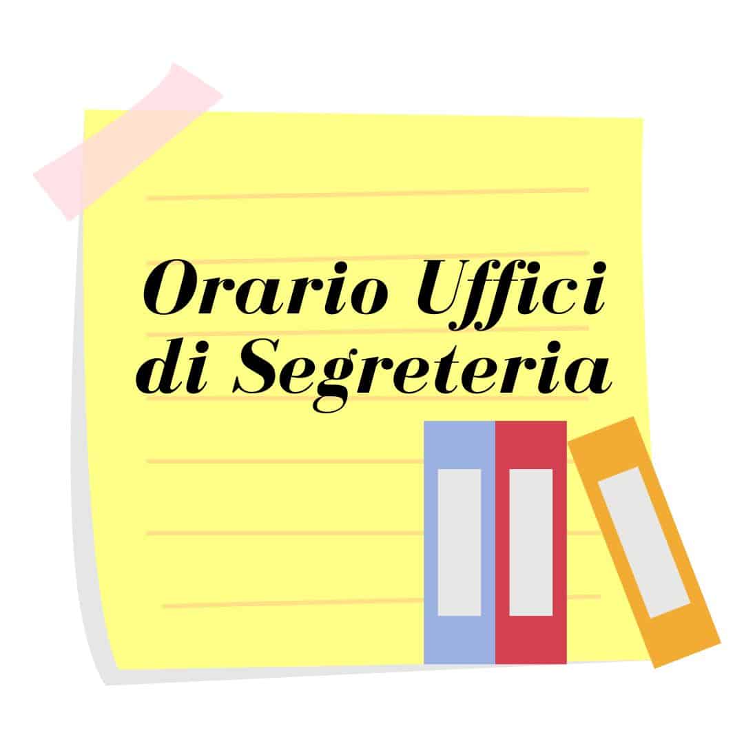 Orari di segreteria